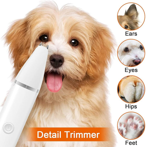 Pet Grooming Kit Clippers, Trimmer, and Nail Grinder.
